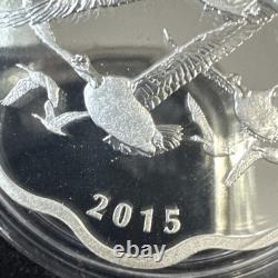 2015 $20 Canada Goose Master of the Sky 99.99% Pure Silver Scalloped Shape Proof