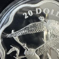 2015 $20 Canada Goose Master of the Sky 99.99% Pure Silver Scalloped Shape Proof