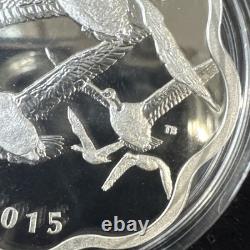 2015 $20 Canada Goose Master of the Sky 99.99% Pure Silver Scalloped Shape Proof