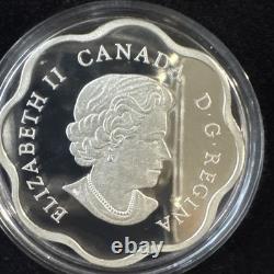2015 $20 Canada Goose Master of the Sky 99.99% Pure Silver Scalloped Shape Proof