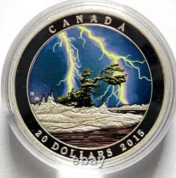 2015-2017 Canada Weather Phenomenon 1 oz $20 4-Coin Colorized Silver Proof Set