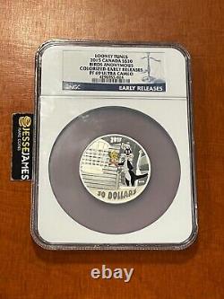 2015 $30 Canada Looney Tunes 2 Oz Silver Proof Birds Anonymous Ngc Pf69 Er