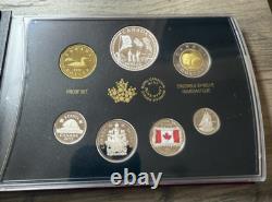 2015 50th Anniversary of Canada Flag Royal Mint Silver Dollar Proof Set COA Case
