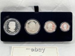 2015.999 Silver Fractional Set 4pc Proof-Like Bald Eagle, Canadian Mint 1.85ozt