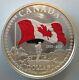 2015 CANADA 50th ANN OF CANADIAN FLAG COLOURED PROOF SILVER DOLLAR COIN