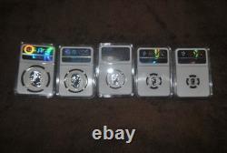 2015 Canada $1 $5 Silver Maple Leaf Reverse Proof Incuse, PF70 Early Release