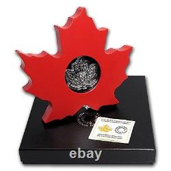 2015 Canada 1 oz Silver $20 Proof Maple Leaf Shaped Coin Brand NEW