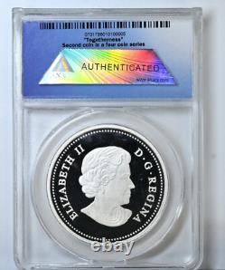 2015 Canada $20 Grizzly Bear The Catch & Togetherness 2 Coin Silver Set PR70