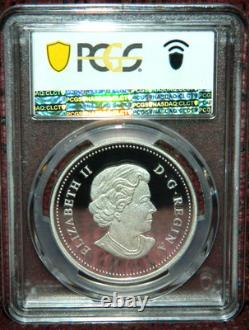 2015 Canada $20 Howling Wolf Colorized Silver Coin Pcgs Pr70 Dcam Pop=4