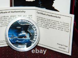 2015 Canada $20 Lost Ships In Canadian Waters S. S. Edmund Fitzgerald Silver Coin
