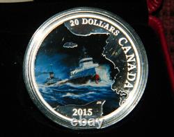 2015 Canada $20 Lost Ships In Canadian Waters S. S. Edmund Fitzgerald Silver Coin