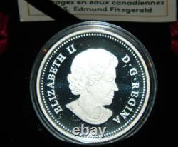 2015 Canada $20 Lost Ships In Canadian Waters S. S. Edmund Fitzgerald Silver Coin