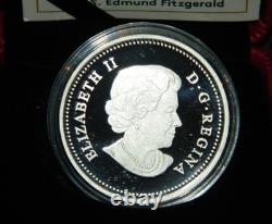2015 Canada $20 Lost Ships In Canadian Waters S. S. Edmund Fitzgerald Silver Coin