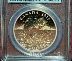 2015 Canada $20 North American Sportfish Largemouth Bass Pcgs Pr70 Dcam Fs +ogp