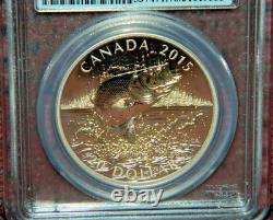 2015 Canada $20 North American Sportfish Largemouth Bass Pcgs Pr70 Dcam Fs +ogp