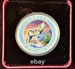 2015 Canada $20 Proof Colorized 1oz Silver Wolf Coin