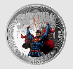 2015 Canada $20 Superman #28 Ngc Pf69 Uc. 999 Silver Colorized Coin