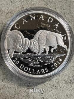2015 Canada $20 The Bison. 999 Silver 1 oz, 3 Piece Set Gem Proof, OGP