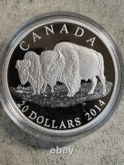 2015 Canada $20 The Bison. 999 Silver 1 oz, 3 Piece Set Gem Proof, OGP