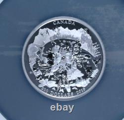 2015 Canada $200 Silver Rugged Mountains, Matte Proof, NGC PF-70 Pop 2/0
