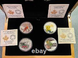 2015 Canada 4 Coin Pure Silver Proof Set Forests of Canada
