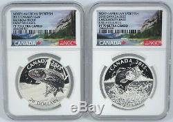 2015 Canada 4-Coin Set North American Sportfish Silver Proof NGC PF70 Ultra Cam