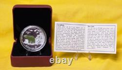 2015 Canada Jade Polar Bear 31.39g Silver Proof With Box & COA