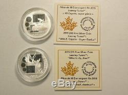 2015 Canada Looney Tunes Silver 8 Coin Set No TAX #2501
