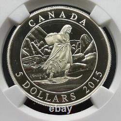 2015 Canada Proof Silver S$5 Wigwam In Lower Canada NGC PF69 $5 PR69 Coin