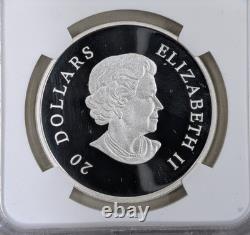 2015 Canada S$20 NGC PF70 Ultra Cameo Misty Morning Mule Deer Colorized