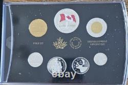 2015 Canada Silver 50th Anniversary Of The Canadian Flag Proof Set
