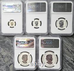 2015 Canada Silver Maple Leaf Fractional Proof Set NGC PF70