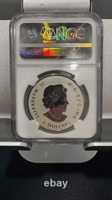 2015 Canadian Maple Leaf Reverse Proof Incuse Red Enameled Ngc Pf 70