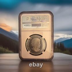 2015 Canadian NGC PF70 Matte Early Release $50 Beaver Silver Coin