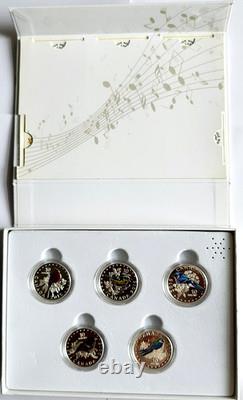 2015 Colorful Songbirds of Canada 1/2 oz $10 5-Coin Silver Proof Set