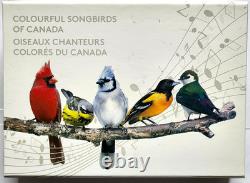 2015 Colorful Songbirds of Canada 1/2 oz $10 5-Coin Silver Proof Set