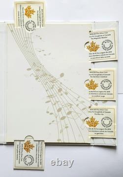 2015 Colorful Songbirds of Canada 1/2 oz $10 5-Coin Silver Proof Set