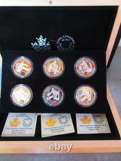 2015 NHL GOALIES 6 x Silver Proof Coin Set $10 Canada RCM