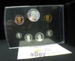 2015 Premium Proof Set 50th Canada Flag. 9999 Silver Canada with Coloured Dollar