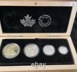 2015 Royal Canadian Mint Fine Silver Fractional Set Bald Eagle 4-Coin Set