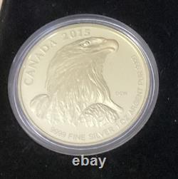2015 Royal Canadian Mint Fine Silver Fractional Set Bald Eagle 4-Coin Set