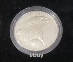 2015 Royal Canadian Mint Fine Silver Fractional Set Bald Eagle 4-Coin Set