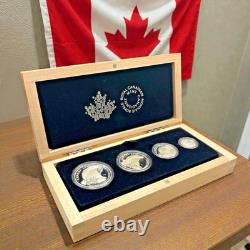 2015 Royal Canadian Mint Fine Silver Fractional Set Bald Eagle 4-Coin Set