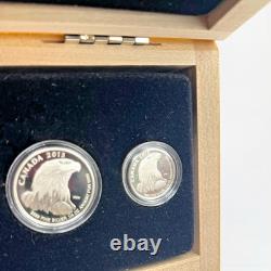 2015 Royal Canadian Mint Fine Silver Fractional Set Bald Eagle 4-Coin Set