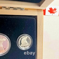 2015 Royal Canadian Mint Fine Silver Fractional Set Bald Eagle 4-Coin Set