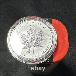 2016 1 oz BIGFOOT Privy Silver Canadian Maple Leaf Reverse Proof FULL TUBE Of 25