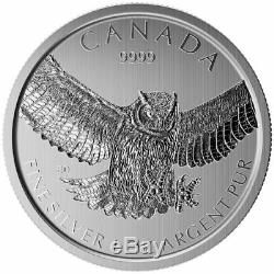 2016 1 oz Canadian Silver Peregrine Falcon Reverse Proof Coin (Sealed, Lot of 5)