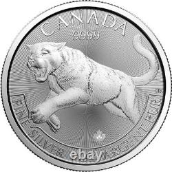 2016-2019 Canada Wildlife Predator Series 1oz Silver 4 Coin with View Display Case
