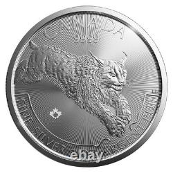 2016-2019 Canada Wildlife Predator Series 1oz Silver 4 Coin with View Display Case