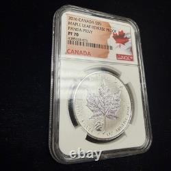 2016 $5 CANADA REVERSE PROOF 1oz SILVER MAPLE LEAF NGC PF70 PANDA PRIVY